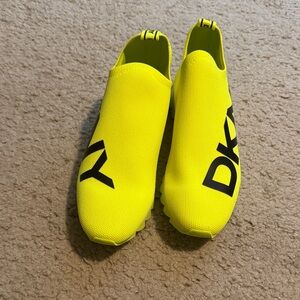 DKNY Kids Bright Yellow Slip-On Sneakers